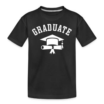 Festival des diplômés diplômés - T-shirt bio Premium Enfant - noir - Devant