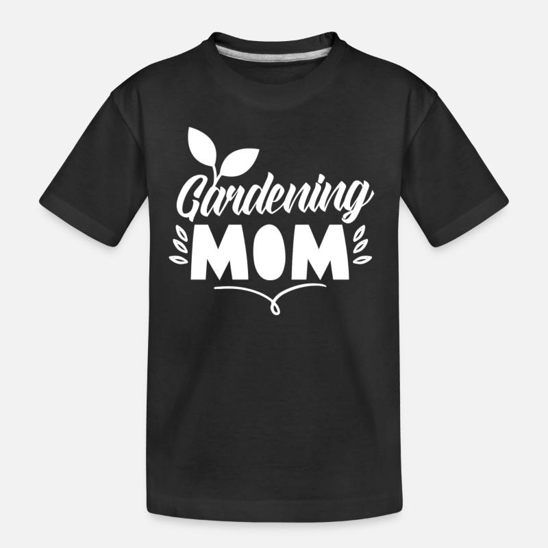 Garten Mama Gartenbau Gärtnerin Mutter - Kinder Premium Bio T-Shirt - Schwarz