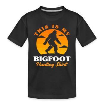 Chemise Bigfoot Hunter - T-shirt bio Premium Enfant - noir - Devant