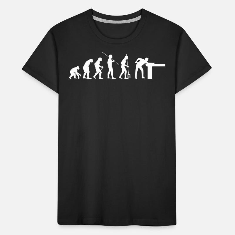 Billiard development, pool game, billiards player Kids' Premium Organic T-Shirt