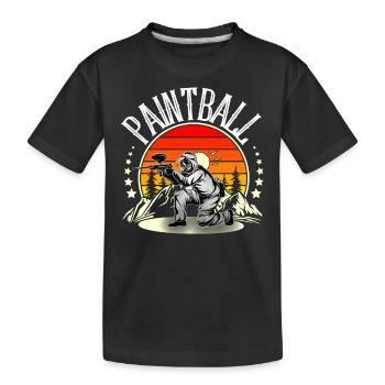 Paintball - T-shirt bio Premium Enfant - noir - Devant