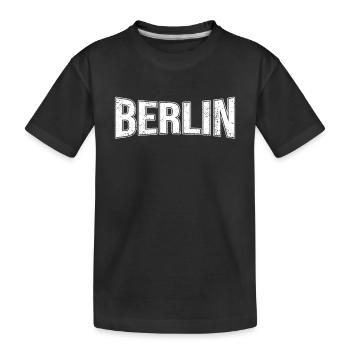 Berlin - Kids' Premium Organic T-Shirt - black - Front
