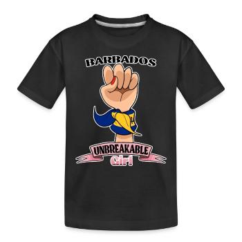 Barbados Girl Unbreakable I Barbados Heritage - Kids' Premium Organic T-Shirt - black - Front