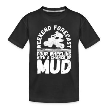 Quad Bike Quad Riders - Kids' Premium Organic T-Shirt - black - Front