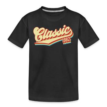 1982 Geburtstag - Kinder Premium Bio T-Shirt - Schwarz - Vorne