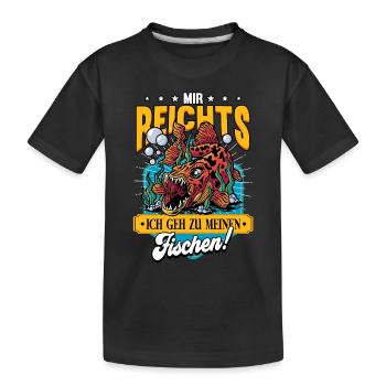 Aquarianer - Kinder Premium Bio T-Shirt - Schwarz - Vorne