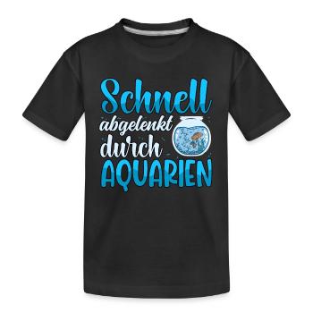 Aquarianer - Kinder Premium Bio T-Shirt - Schwarz - Vorne