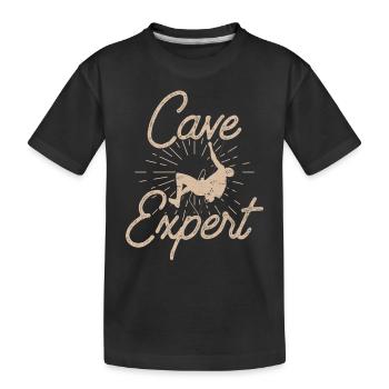Spéléologue Spéléologie Grotte Spéléologie - T-shirt bio Premium Enfant - noir - Devant