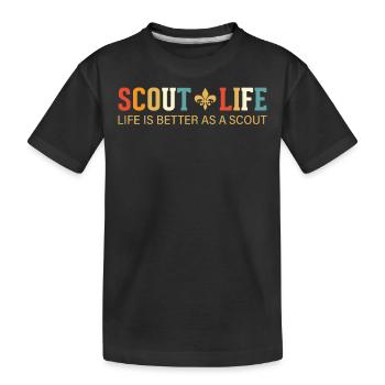 Do you have a passion for Scouting, Hiking and Cam - Kids' Premium Organic T-Shirt - black - Front