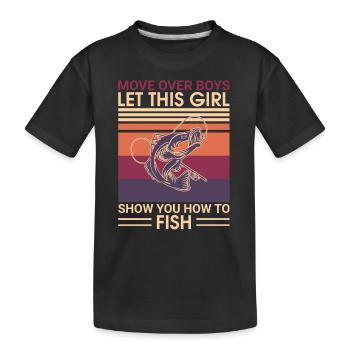 Pêcheurs Pêche Pêche Pêcheurs Pêcheurs Poisson Poisson - T-shirt bio Premium Enfant - noir - Devant