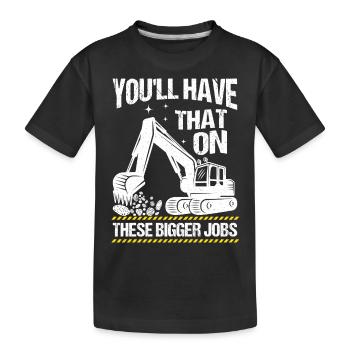Vintage vous aurez cela sur ces plus gros travaux - T-shirt bio Premium Enfant - noir - Devant
