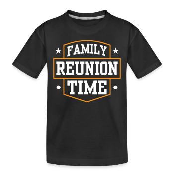 Family Reunion Team Family Süß - Kids' Premium Organic T-Shirt - black - Front