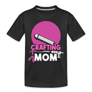 Artisanat Maman Artisanat Mère Amateur - T-shirt bio Premium Enfant - noir - Devant