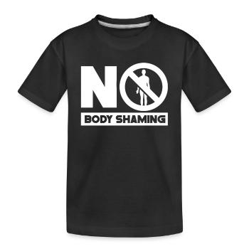 Pas de honte corporelle Arrêtez l’ennui bodyshaming - T-shirt bio Premium Enfant - noir - Devant