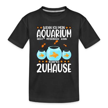 Aquarianer - Kinder Premium Bio T-Shirt - Schwarz - Vorne