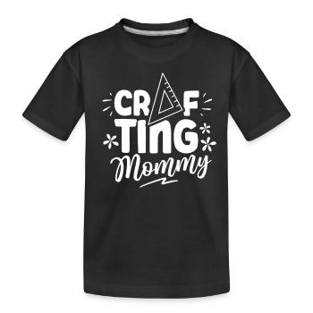 Artisanat Maman Mère Artisanat Amateur - T-shirt bio Premium Enfant - noir - Devant