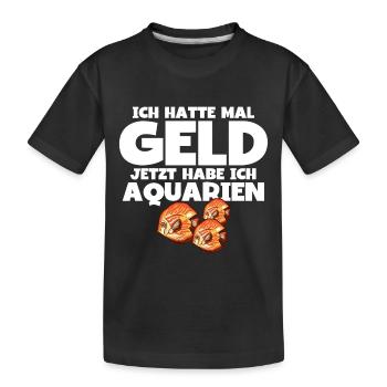 Aquarianer - Kinder Premium Bio T-Shirt - Schwarz - Vorne