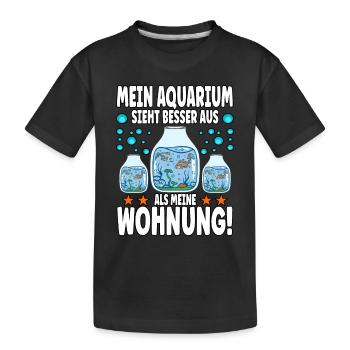 Aquarianer - Kinder Premium Bio T-Shirt - Schwarz - Vorne