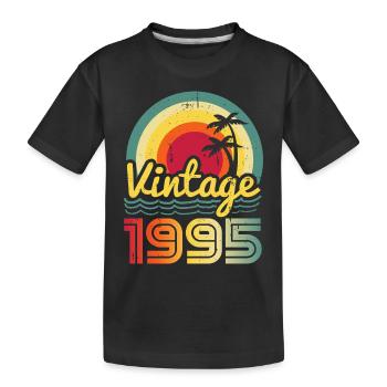 1995 - Kinder Premium Bio T-Shirt - Schwarz - Vorne