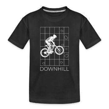 Geometry Downhill - Kids' Premium Organic T-Shirt - black - Front