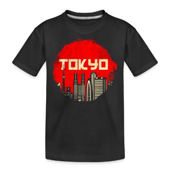 Tokio Japan - Kinder Premium Bio T-Shirt - Schwarz - Vorne