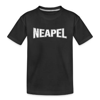 Neapel - Kinder Premium Bio T-Shirt - Schwarz - Vorne