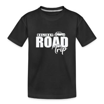 Holiday Road Trip Holiday Leisure Holidays - Kids' Premium Organic T-Shirt - black - Front