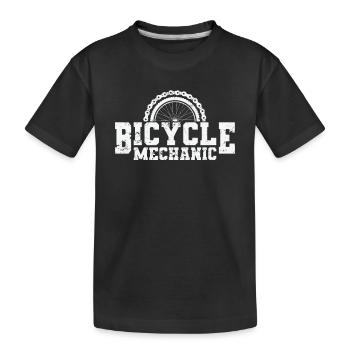 Profession de mécanicien de vélo Mécanicien de deux-roues - T-shirt bio Premium Enfant - noir - Devant