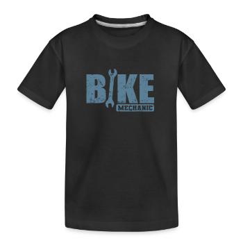 Mécanicien de vélo Profession de mécanicien de deux-roues - T-shirt bio Premium Enfant - noir - Devant