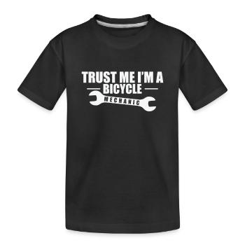 Croyez-moi, je suis mécanicien de vélo deux-roues mécanicien - T-shirt bio Premium Enfant - noir - Devant