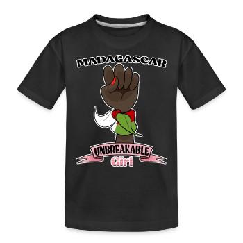 Madagascar Girl Unbreakable I Madagascar Heritage - Kids' Premium Organic T-Shirt - black - Front