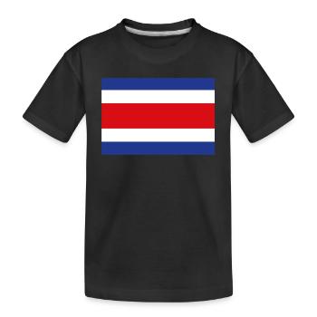 Drapeau officiel du Costa Rica Costa Rican Country Pride - T-shirt bio Premium Enfant - noir - Devant