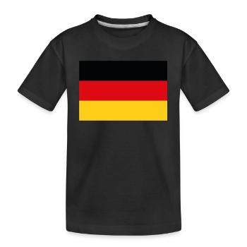 Drapeau officiel de l’Allemagne Fierté du pays allemand - T-shirt bio Premium Enfant - noir - Devant