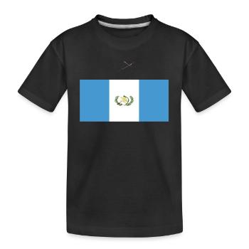 Drapeau officiel du Guatemala Guatemala Country Pride - T-shirt bio Premium Enfant - noir - Devant