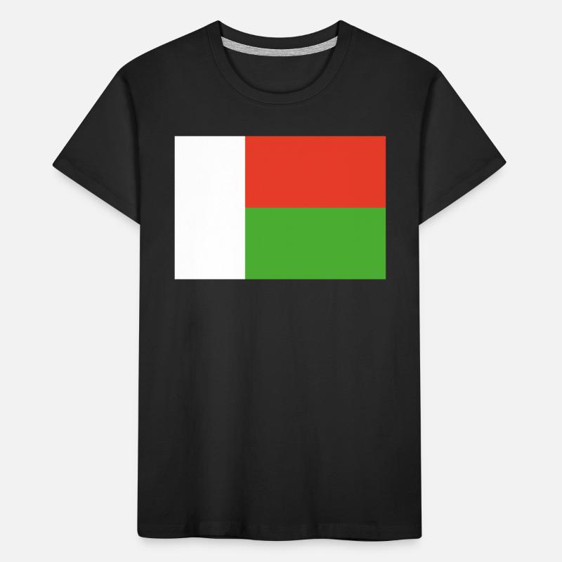Offizielle Madagaskarflagge Madagassisch oder Madagassisch Kinder Premium Bio T-Shirt