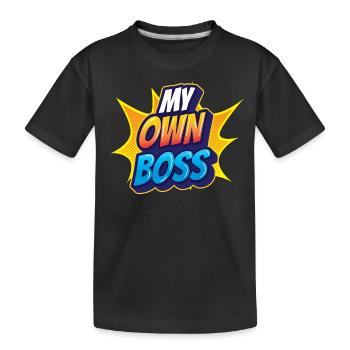 Mon propre patron Freelance freelance - T-shirt bio Premium Enfant - noir - Devant