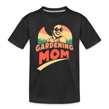 Garden Mama Gardener Horticulture Mother - Kids' Premium Organic T-Shirt - black - Front