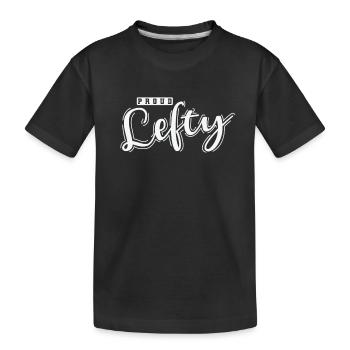Fier gaucher écrivant gaucher gaucher - T-shirt bio Premium Enfant - noir - Devant
