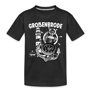 Großenbrode - Kids' Premium Organic T-Shirt - black - Front