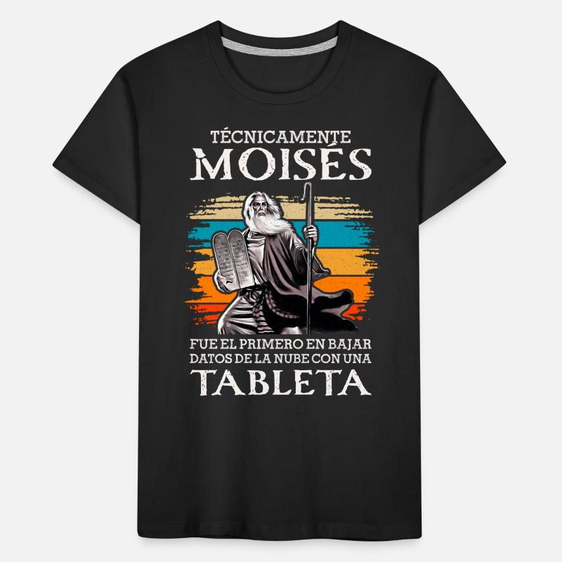 Moises First upload data cloud tablet Kids' Premium Organic T-Shirt