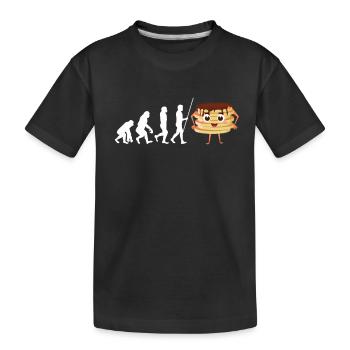 Syrup For Pancakes Flipping Flapjack Breakfast - Kids' Premium Organic T-Shirt - black - Front