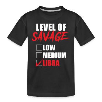 Signe du zodiaque Balance Cadeau Balance - T-shirt bio Premium Enfant - noir - Devant