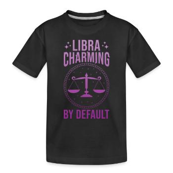 Signe du zodiaque Balance Cadeau Balance - T-shirt bio Premium Enfant - noir - Devant