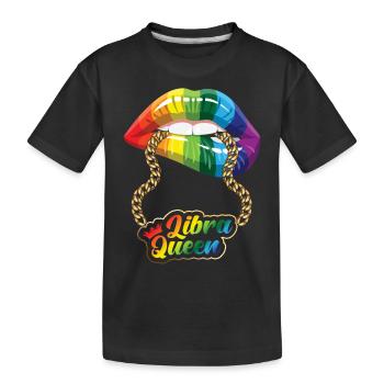 Signe du zodiaque Balance Cadeau Balance - T-shirt bio Premium Enfant - noir - Devant