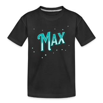 Nombre maximal de noms personnalisés - T-shirt bio Premium Enfant - noir - Devant