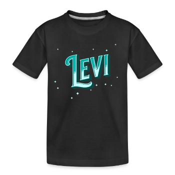 Levi noms personnalisés - T-shirt bio Premium Enfant - noir - Devant