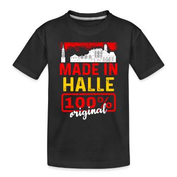 Kiel - Kinder Premium Bio T-Shirt - Schwarz - Vorne