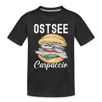 Ostsee Heimat Norddeutschland - Kinder Premium Bio T-Shirt - Schwarz - Vorne