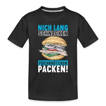 Ostsee Heimat Norddeutschland - Kinder Premium Bio T-Shirt - Schwarz - Vorne