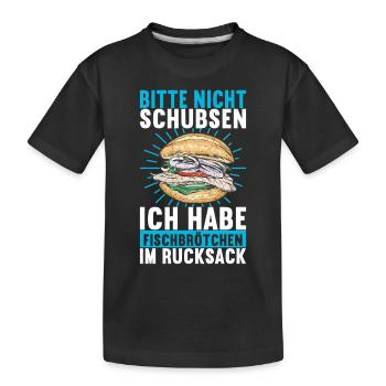 Ostsee Heimat Norddeutschland - Kinder Premium Bio T-Shirt - Schwarz - Vorne